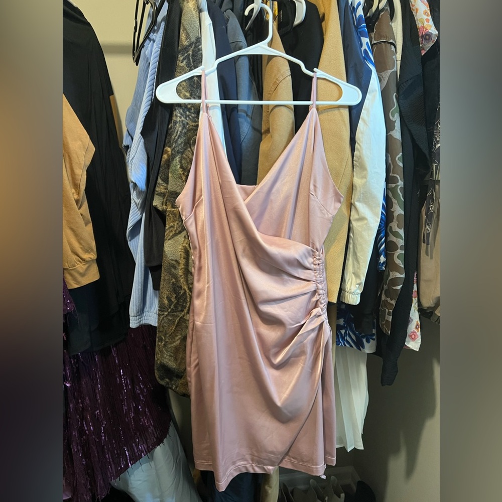 Faux wrap dress